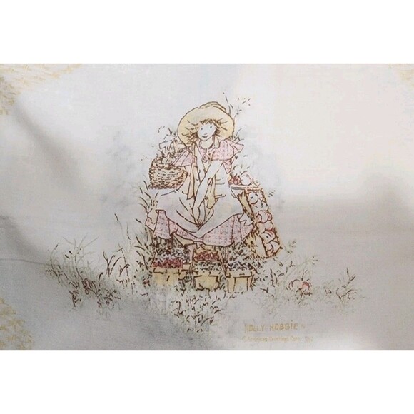 Vintage Holly Hobbie 3 Piece Sheet set JCPenney American Greetings Muslin - Picture 1 of 6